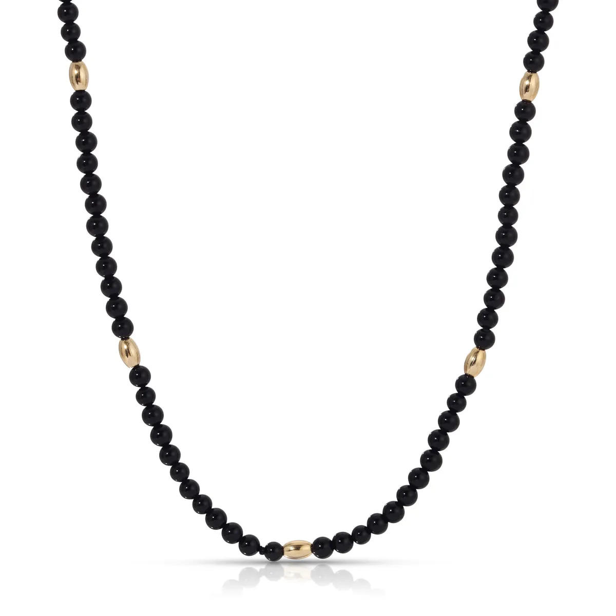 The Black Onyx Choker - Bali Beaded by Joy Dravecky