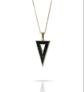 Triangle Onyx Gemstone Necklace