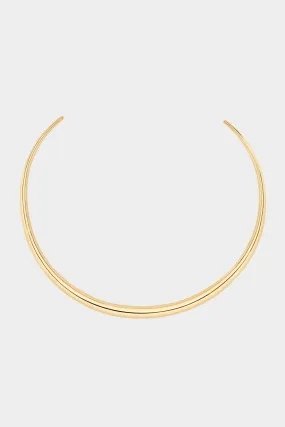 Tusk Choker, Yellow Gold Plate