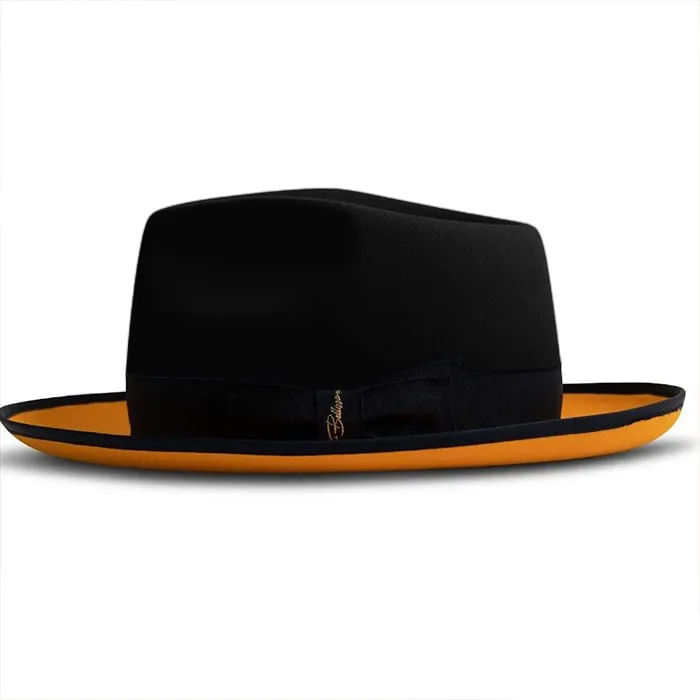 Urban Two Tone Fedora-Black Blue