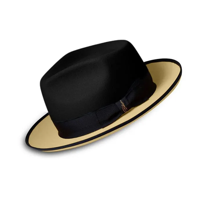 Urban Two Tone Fedora-Black Blue