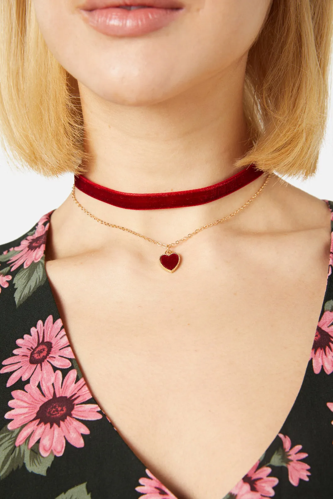 Velvet Heart Choker