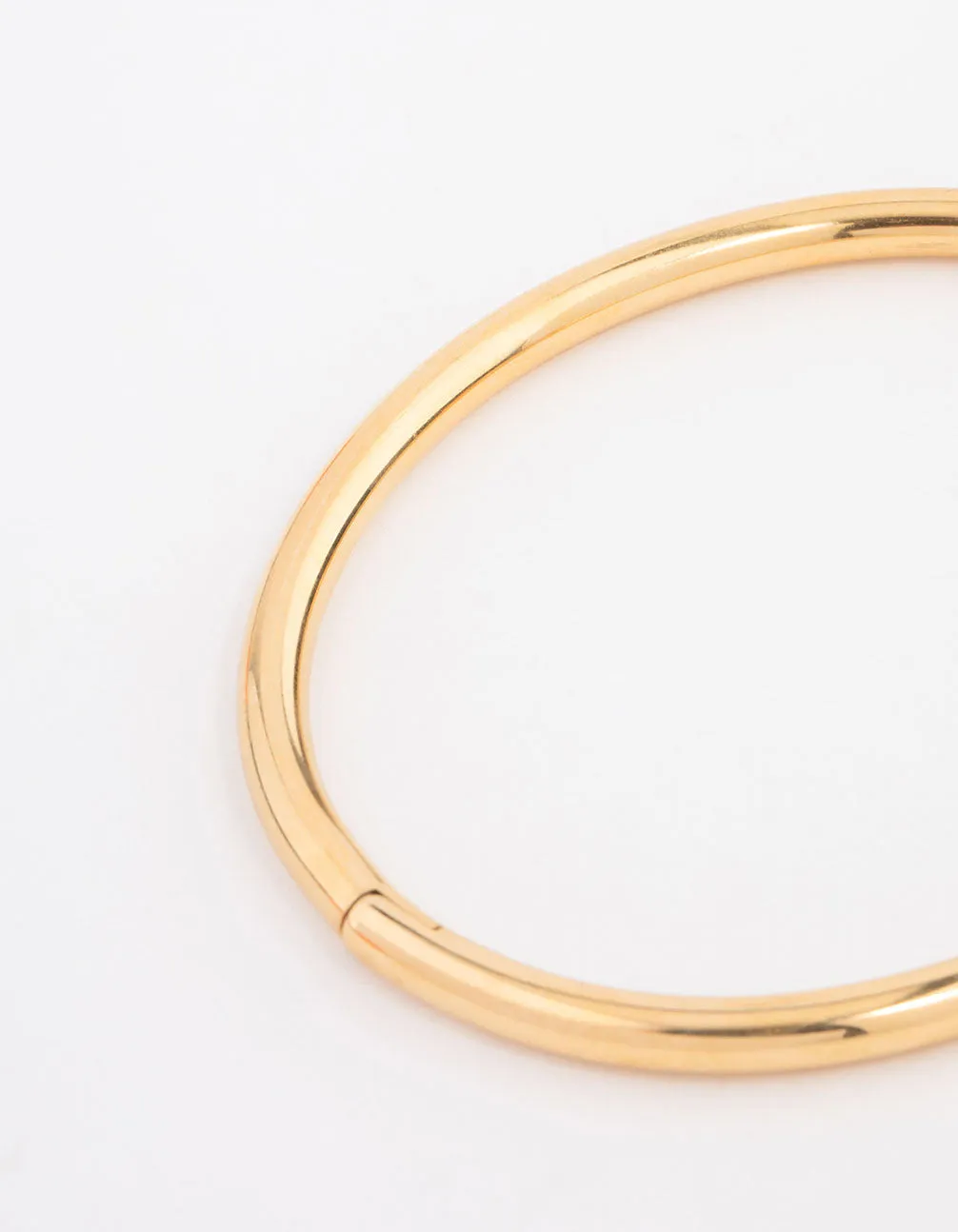 Waterproof Gold Plated Stainless Steel Simple Hinge Bracelet