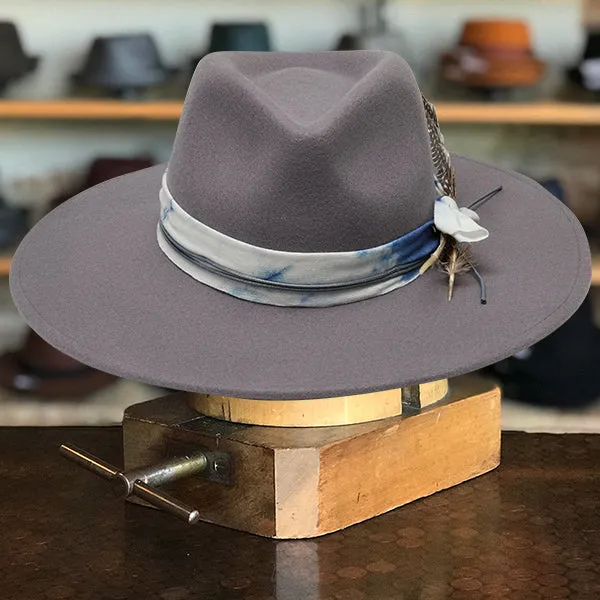 Woolen Whisper Fedora in Grey