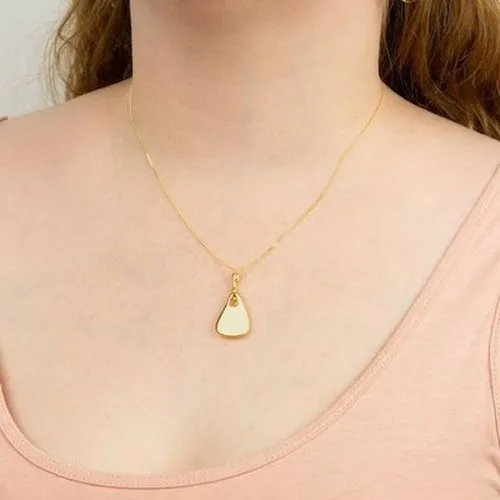 Yellow Gold Plated Sensory Organic Pendant (P5090)