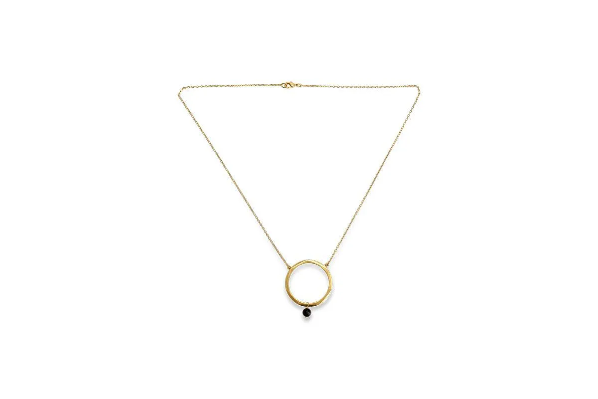 Zana Onyx Drop Necklace